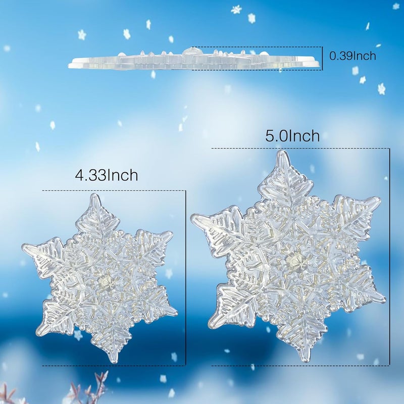 YEESOOM Snowboard Stomp Pad, Snowflake Stomp Pad Snowboarding Clear, 3D Snowboard Grip Stomp Pad with Strong Adsorption Force and Friction, Multi-Color Option - Image 3